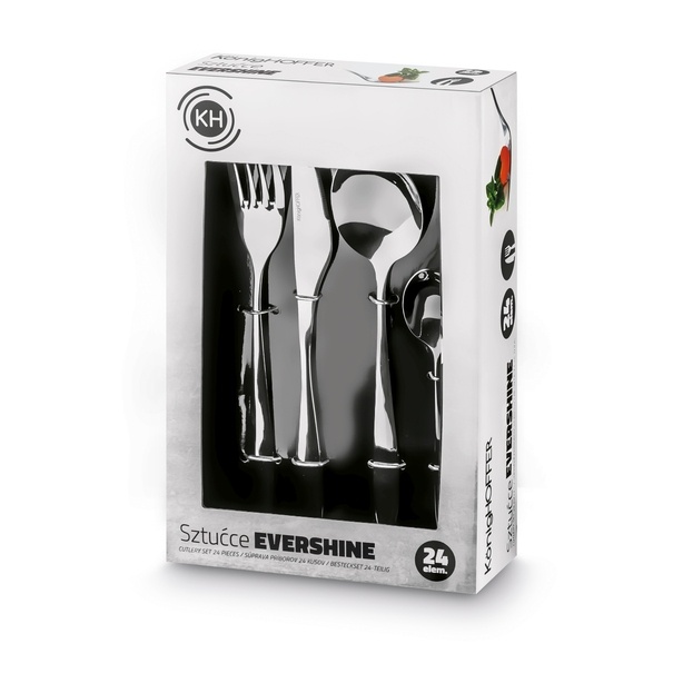 Zestaw sztućc&oacute;w na 6 os&oacute;b Konighoffer Evershine 24 elementy