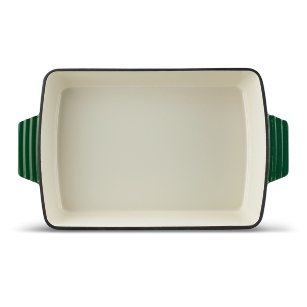 Brytfanna żeliwna emaliowana Konighoffer 39 x 23 x 7 cm zielona