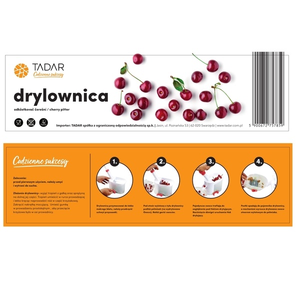 Drylownica do wiśni Tadar Cherry 16 x 9,8 x 28,8 cm