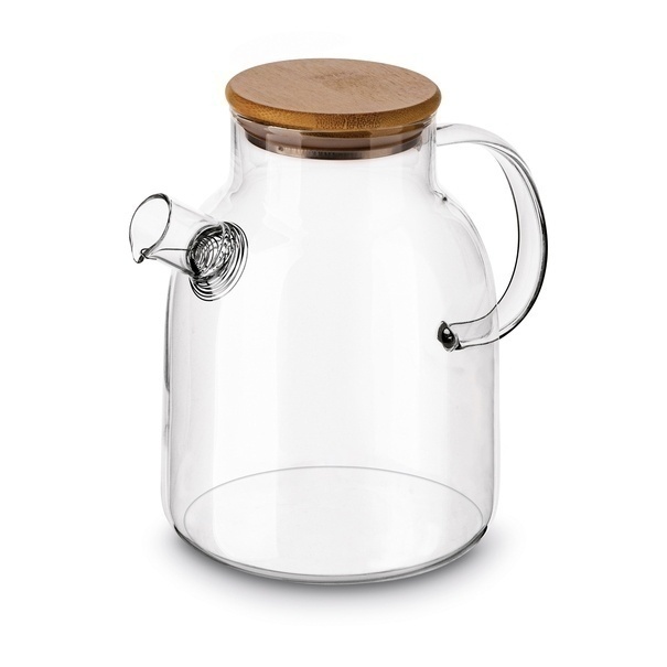 Dzbanek szklany ze spiralą i podgrzewaczem ceramicznym Tadar Nexo 1,8 l