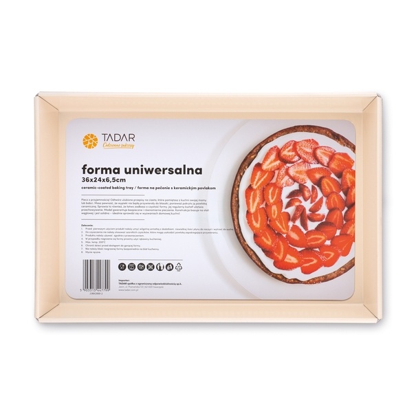 Forma do pieczenia z powłoką ceramiczną uniwersalna Tadar 36 x 24 cm