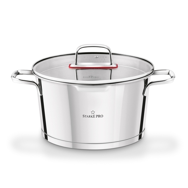 Garnek nierdzewny z pokrywką Starke Pro Speziale 5,4 l