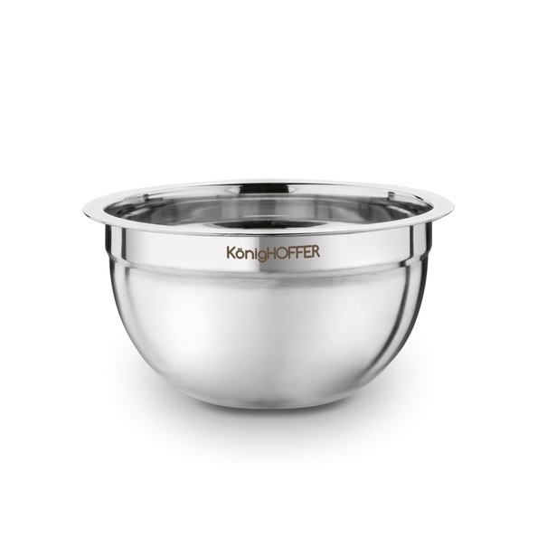 Miski nierdzewne z pokrywkami Konighoffer 16 cm 20 cm 24 cm satyna