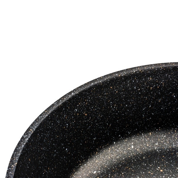 Patelnia marmurowa na indukcję kr&oacute;tkie uchwyty Starke Pro Svart Marble 28 cm