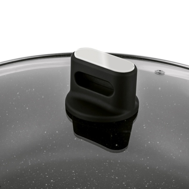 Patelnia WOK na indukcję z pokrywką Starke Pro Yasai 30 cm