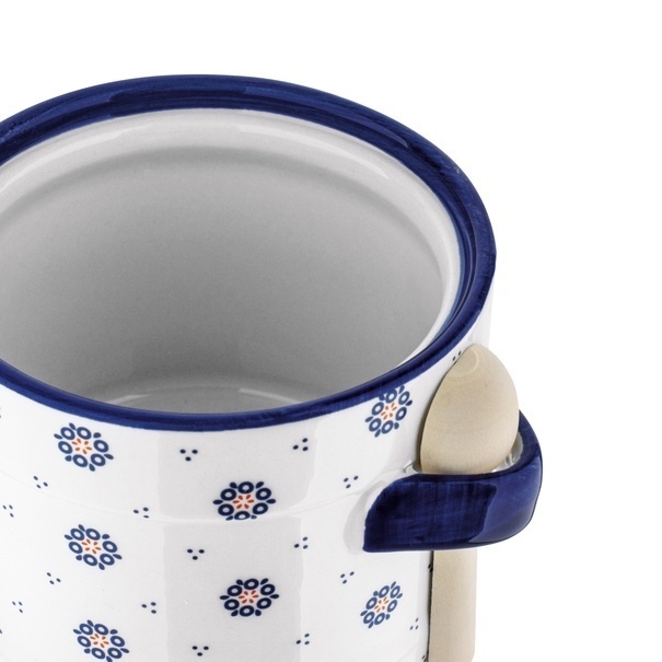 Pojemnik ceramiczny z łyżeczką Tadar Folklor 400 ml