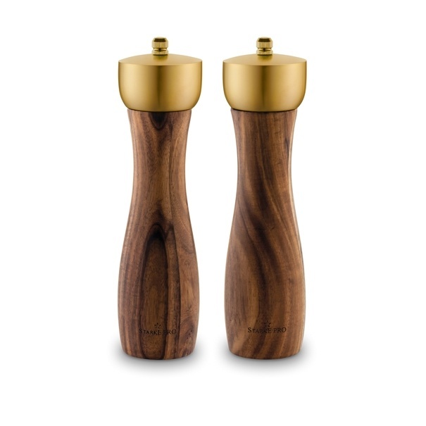 Zestaw 2 młynk&oacute;w ręcznych do soli i pieprzu Starke Pro Epirus