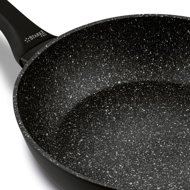 Zestaw 3 patelni ceramicznych głębokich Starke Pro Piccante 20 cm 24 cm 28 cm