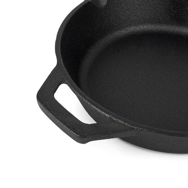 Zestaw 3 patelni żeliwnych z nakładką silikonową Konighoffer 20 cm 24,5 cm 29 cm