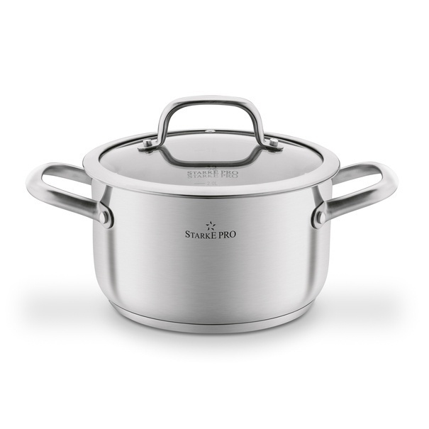 Zestaw garnk&oacute;w ze stali nierdzewnej Starke Pro Avanguard 8 element&oacute;w