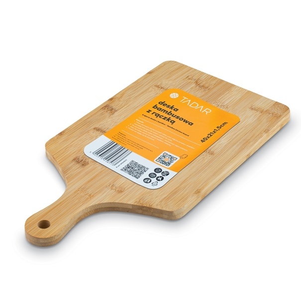 Deska bambusowa z rączką Tadar 40 x 21 cm