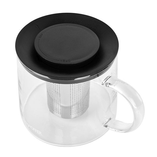 Dzbanek do herbaty z zaparzaczem i podgrzewaczem ceramicznym Konighoffer Andrea 1,5 l