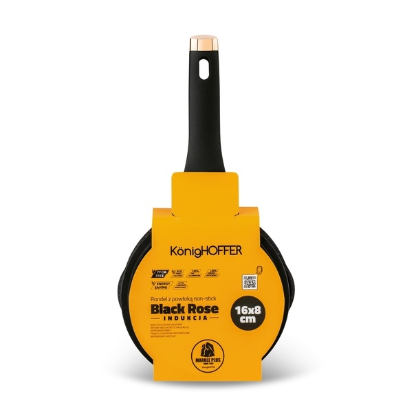 Rondel na indukcję z pokrywką Konighoffer Black Rose 1,3 l