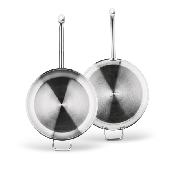 Patelnia stalowa na indukcję Starke Pro Gastro 36 cm z helperem