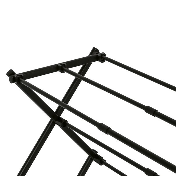 Suszarka na pranie pionowa teleskopowa Konighoffer Cortina 77.5 x 28 x 95 cm czarna