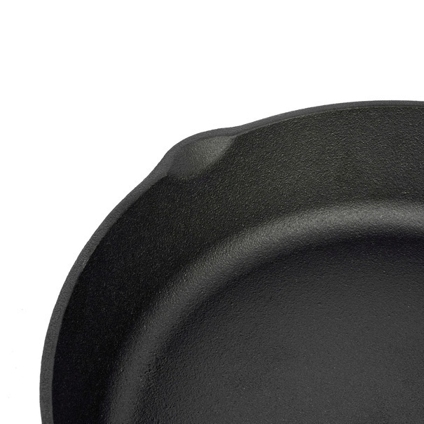 Zestaw 3 patelni żeliwnych z nakładką silikonową Konighoffer 20 cm 24,5 cm 29 cm