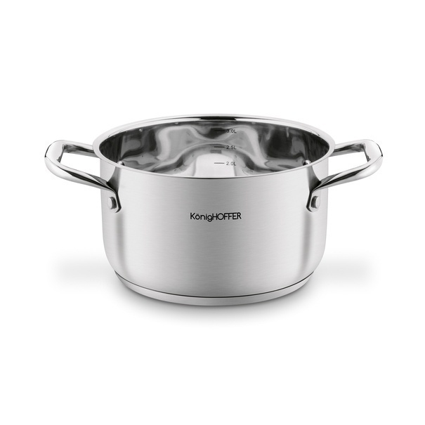 Zestaw garnk&oacute;w ze stali nierdzewnej Konighoffer Inoxera 8 element&oacute;w