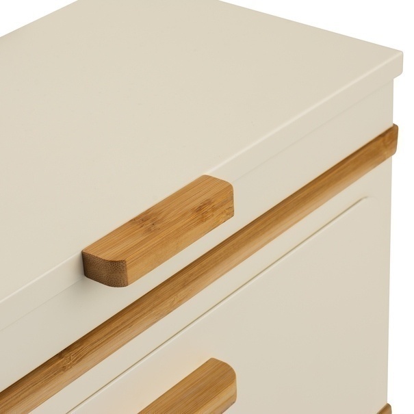 Chlebak stalowy dwupoziomowy Konighoffer Artesano 38 x 18 x 23 cm kremowy