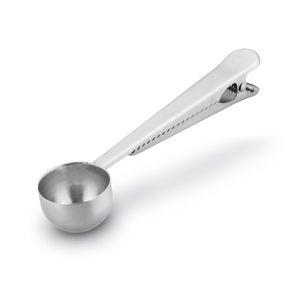 Miarka do kawy i herbaty z klipsem Tadar nierdzewna srebrna