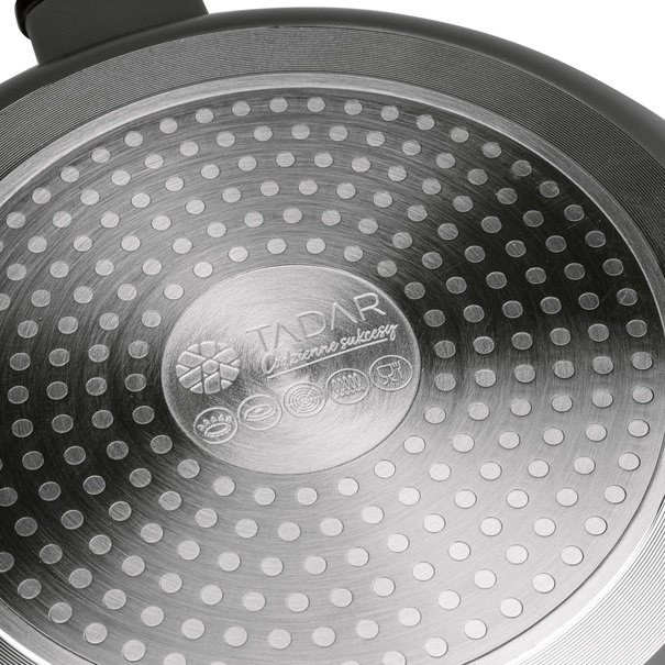 Patelnia na indukcję z pokrywką Tadar Amarantina Grey 28 cm