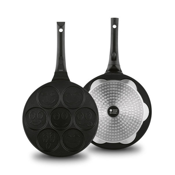 Patelnia non-stick do pancakes i placków Tadar Emotki 26,5 cm indukcja