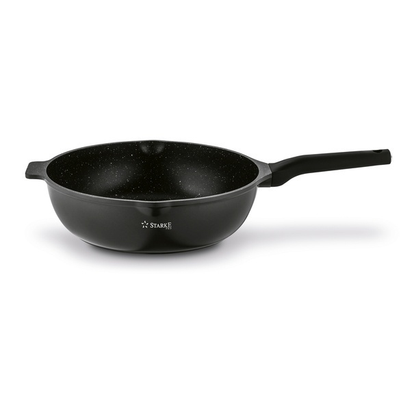 Patelnia WOK na indukcję z pokrywką Starke Pro Yasai 32 cm