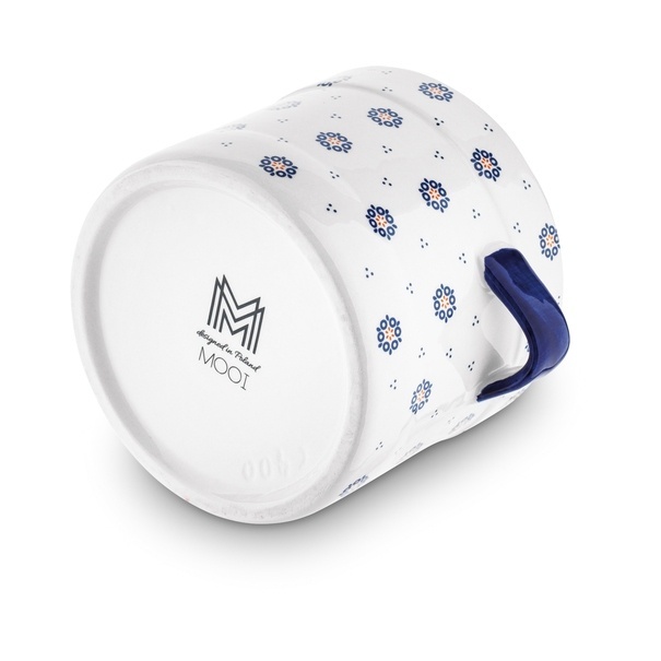 Pojemnik ceramiczny z łyżeczką Tadar Folklor 400 ml