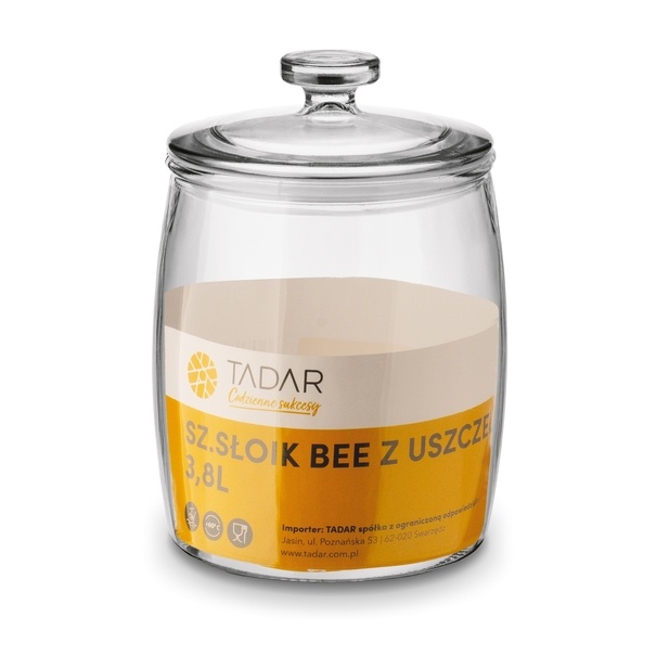 Słoik szklany z uszczelką Tadar Bee 3,8 l