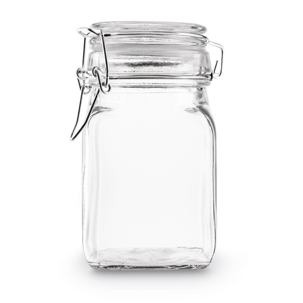 Słoik z klipsem i silikonową uszczelką Tadar Kwadrat II 280 ml