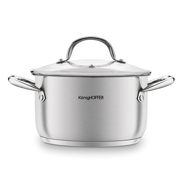 Zestaw garnk&oacute;w ze stali nierdzewnej Konighoffer Inoxera 8 element&oacute;w