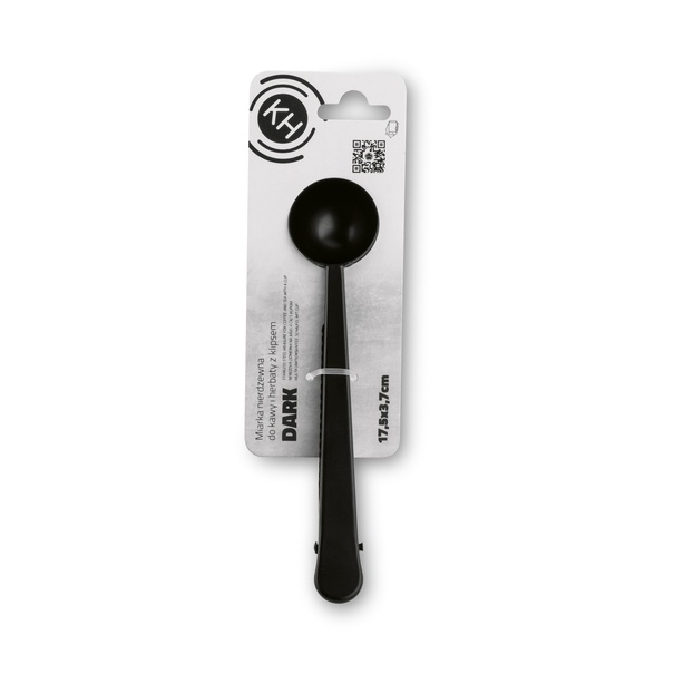 Miarka do kawy i herbaty z klipsem Konighoffer Dark nierdzewna czarna