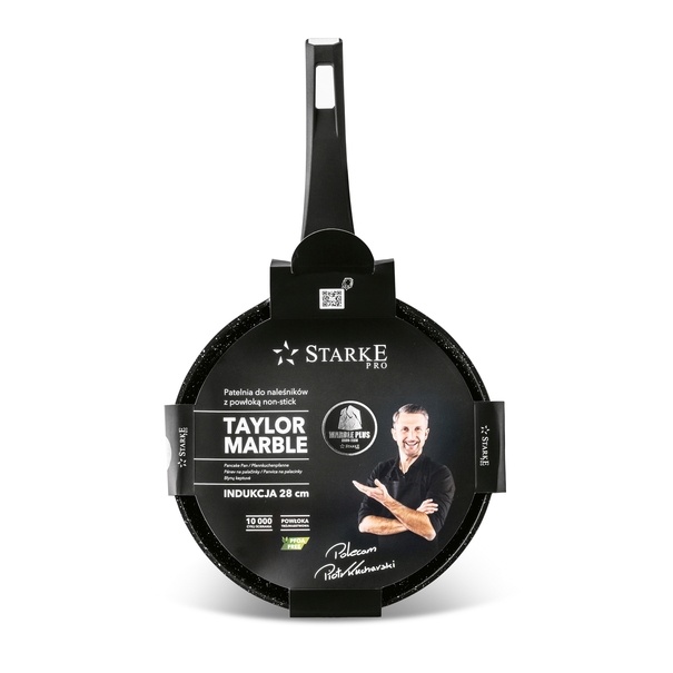 Patelnia do naleśników na indukcję Starke Pro Taylor Marble 28 cm