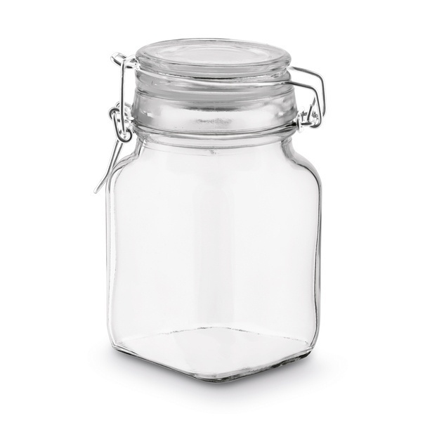 Słoik z klipsem i silikonową uszczelką Tadar Kwadrat II 280 ml