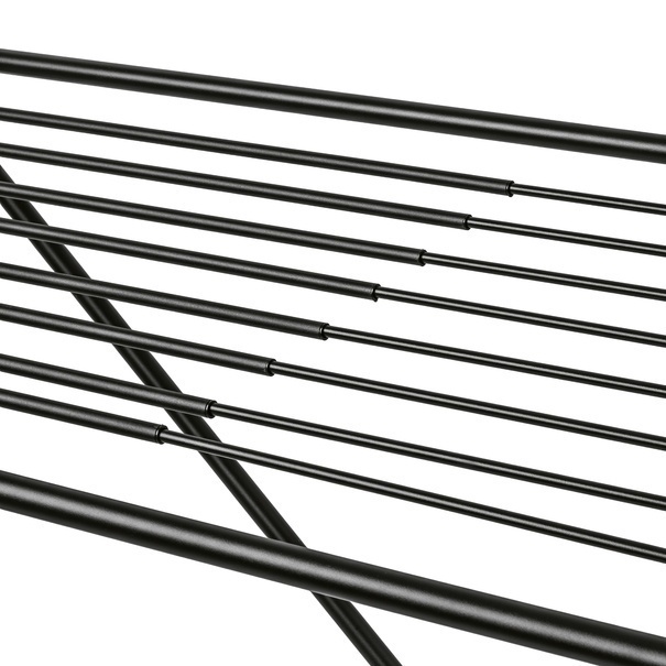 Suszarka balkonowa teleskopowa Konighoffer Spring Black 108-190 x 56 x 94 cm