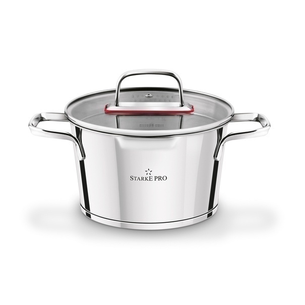 Zestaw garnk&oacute;w nierdzewnych z pokrywkami Starke Pro Speziale 8 element&oacute;w