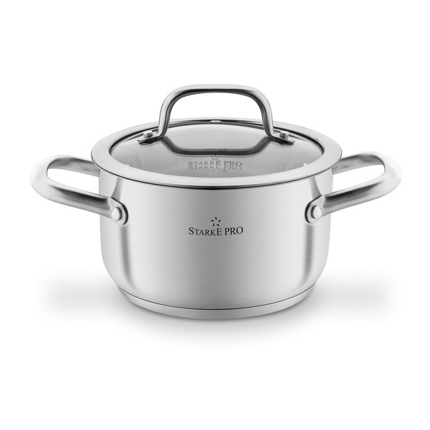 Zestaw garnk&oacute;w ze stali nierdzewnej Starke Pro Avanguard 8 element&oacute;w