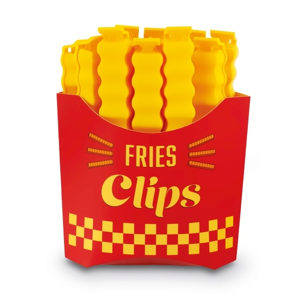 Klipsy do zamykania torebek z magnesem Tadar French Fries 12 sztuk