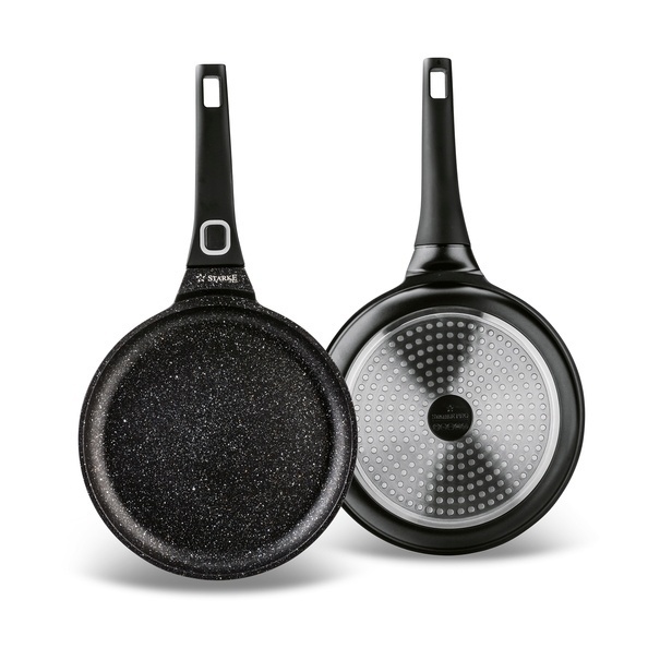 Patelnia do naleśników marmurowa na indukcję Starke Pro Svart Marble 24 cm