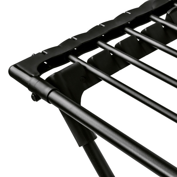 Suszarka balkonowa teleskopowa Konighoffer Spring Black 108-190 x 56 x 94 cm