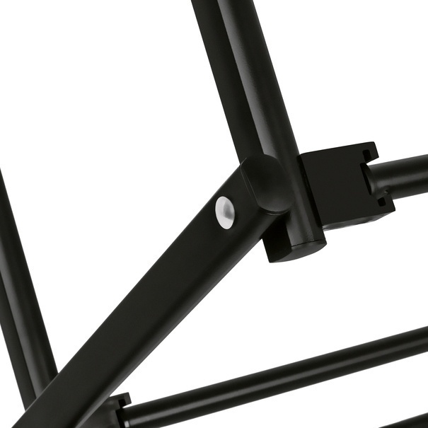 Suszarka na pranie pionowa teleskopowa Konighoffer Cortina 77.5 x 28 x 95 cm czarna