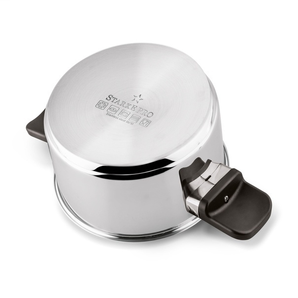 Zestaw garnk&oacute;w nierdzewnych z pokrywkami Starke Pro Eterno 8 element&oacute;w