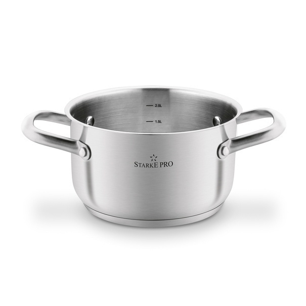 Zestaw garnk&oacute;w ze stali nierdzewnej Starke Pro Avanguard 8 element&oacute;w