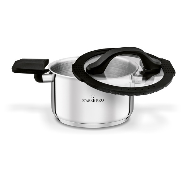 Zestaw garnk&oacute;w nierdzewnych z pokrywkami Starke Pro Creativo 8 element&oacute;w