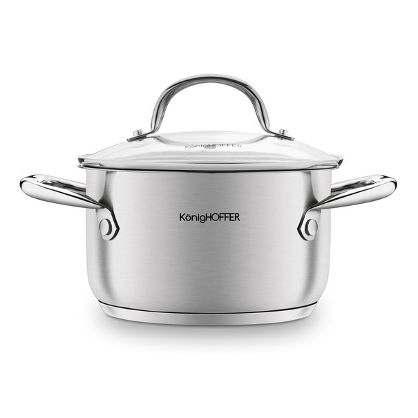 Zestaw garnk&oacute;w ze stali nierdzewnej Konighoffer Inoxera 8 element&oacute;w