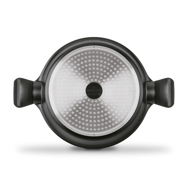 Patelnia marmurowa na indukcję kr&oacute;tkie uchwyty Starke Pro Svart Marble 28 cm