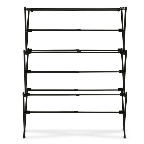 Suszarka na pranie pionowa teleskopowa Konighoffer Cortina 77.5 x 28 x 95 cm czarna