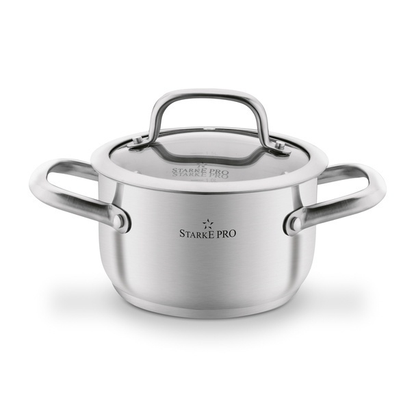 Zestaw garnk&oacute;w ze stali nierdzewnej Starke Pro Avanguard 8 element&oacute;w