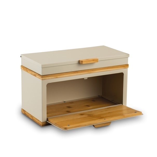 Chlebak stalowy dwupoziomowy Konighoffer Artesano 38 x 18 x 23 cm kremowy