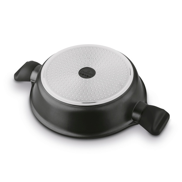 Patelnia marmurowa na indukcję kr&oacute;tkie uchwyty Starke Pro Svart Marble 28 cm