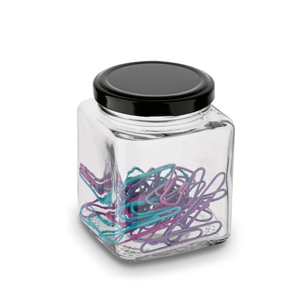 Słoiki szklane z metalową zakrętką Tadar Belo 150 ml 24 sztuki i 96 etykiet na przyprawy